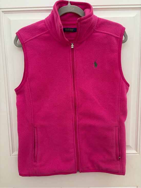 Ralph Lauren Jackets & Blazers - Ralph Lauren Hot Pink Fleece Zip Vest